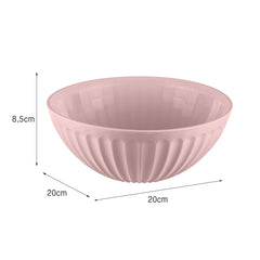 Saladeira de Plástico 1,5 Litros Rosa UZ - medidas
