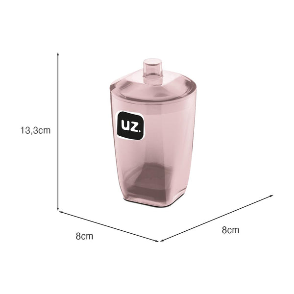 Porta Algodão Premium Rosa UZ - medidas