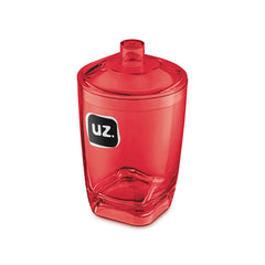 Porta Algodão Premium Translúcido Vermelho UZ