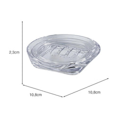 Saboneteira Premium Transparente UZ - medidas