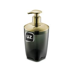 Porta Sabonete Líquido Premium Preto Dourado UZ
