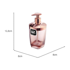 Porta Sabonete Líquido Premium Rose UZ - medidas