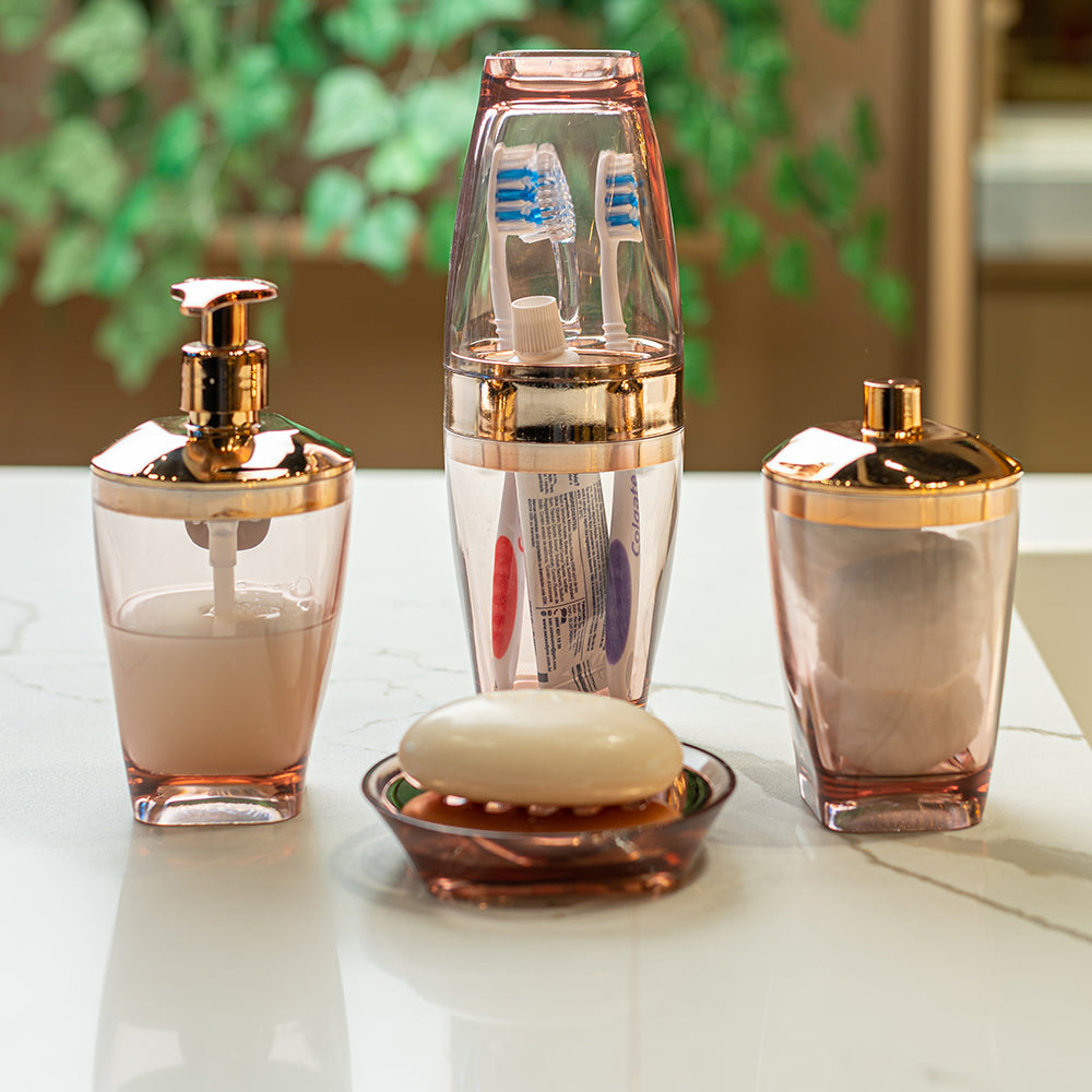 Porta Sabonete Líquido Premium Rose UZ - ambiente