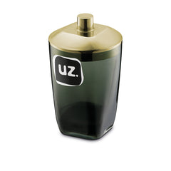 Porta-Algodão Premium Preto Dourado UZ - fundo branco