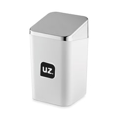 Porta Algodão Slim Metalizado Branco UZ - fundo branco