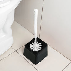 Suporte com Escova Sanitária Slim Preto UZ - ambiente