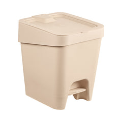 Lixeira Slim com Pedal 8 Litros Capuccino UZ