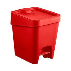 Lixeira Slim com Pedal 8 Litros Vermelho UZ