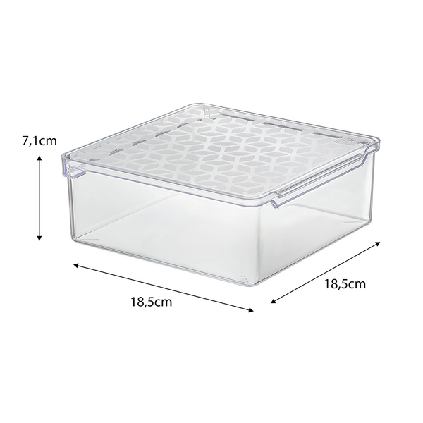 Box Multiuso 1,5 Litros Transparente UZ - medidas