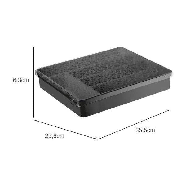 Organizador Multiuso com Tampa Preto UZ