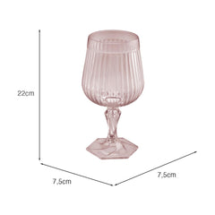 Taça Axé 350ml Rosa Translúcido UZ