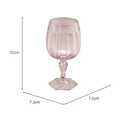 Taça Samba 350ml Rosa Translúcido UZ