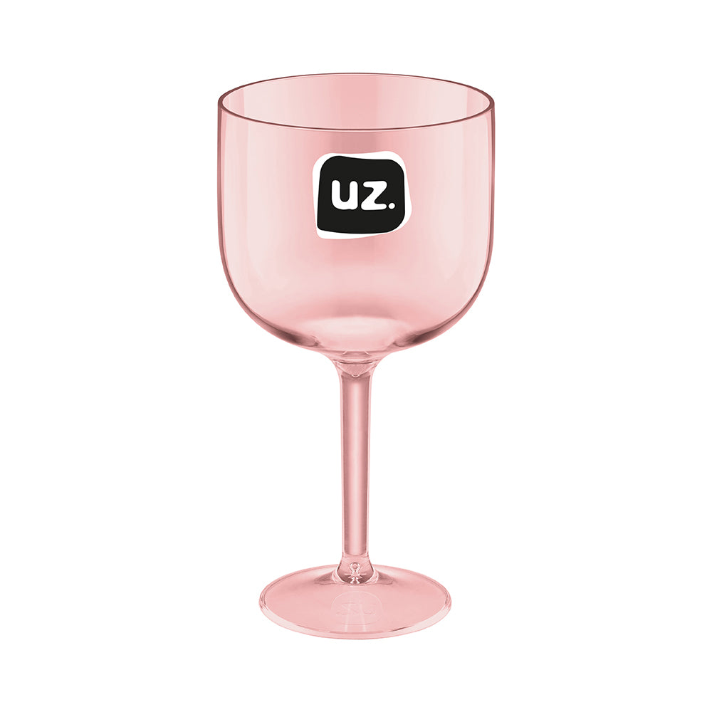 Taça Gin Translúcido 600ml Rosa UZ