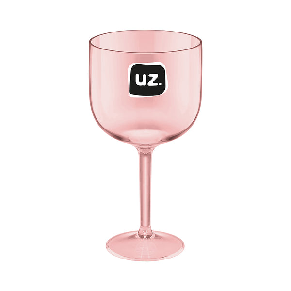 Taça Gin Translúcido 600ml Rosa UZ