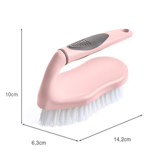 Escova P/ Lavanderia Cabo Ergonômico Rosa UZ