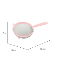 Peneira 15cm Rosa UZ - medidas