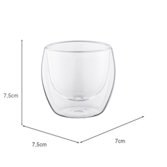 Copo Térmico 150ml Borossilicato Transparente UZ