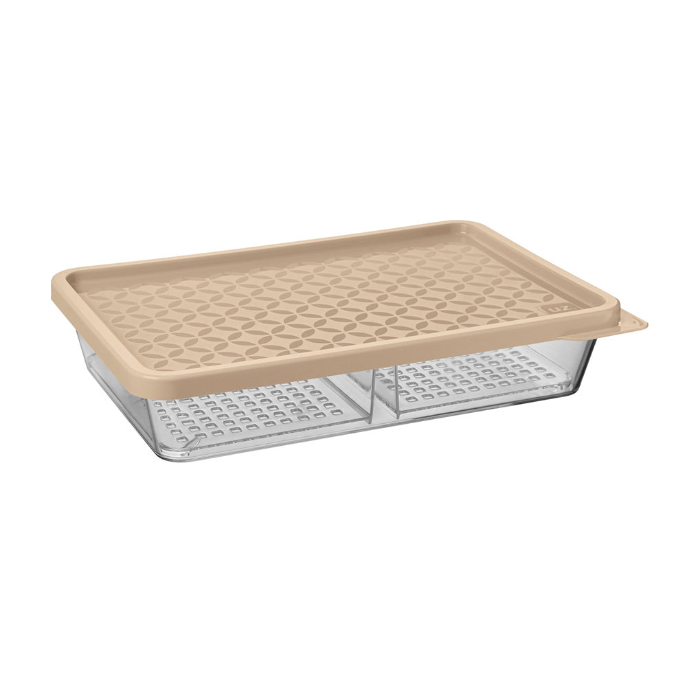 Conjunto 6 Organizadores Geladeira/Despensa Capuccino UZ