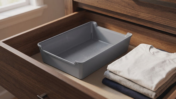 Vídeo do produto Organizador de Gaveta 17 x 25,5cm Cinza UZ
