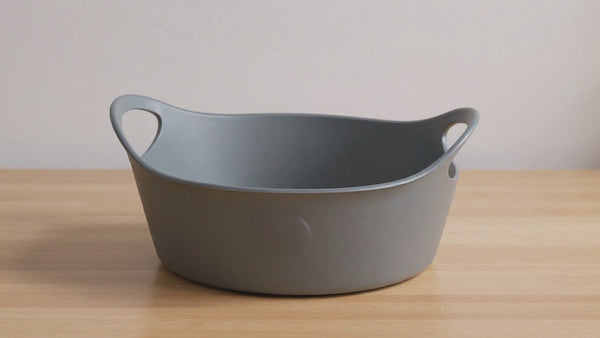 Vídeo do produto Cesto Plus M 28 x 18,2cm Cinza UZ